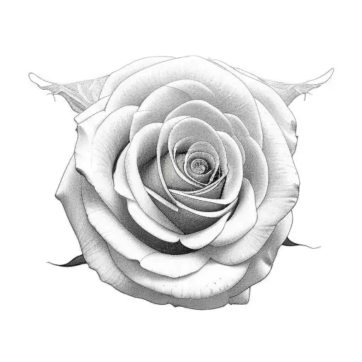 Yellow Rose tattoo design idea