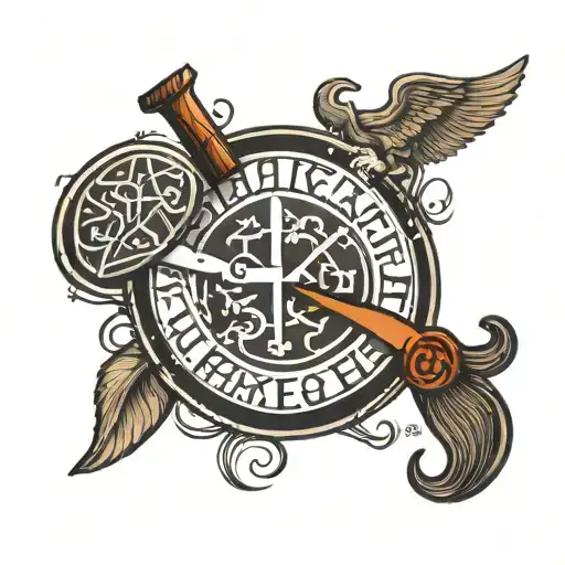 viking runes, Thomas Shelby tattoo design idea