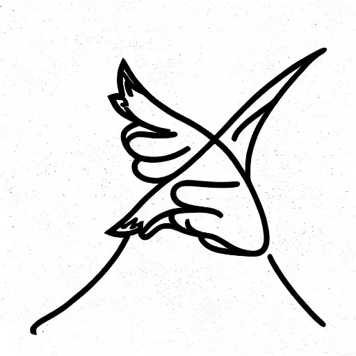 icarus falling tattoo design idea