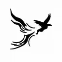 icarus falling tattoo design idea