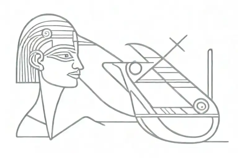 Egyptian hieroglyphics tattoo design idea
