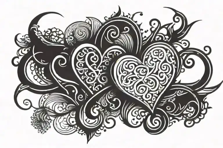 2006 heart symbol tattoo design idea