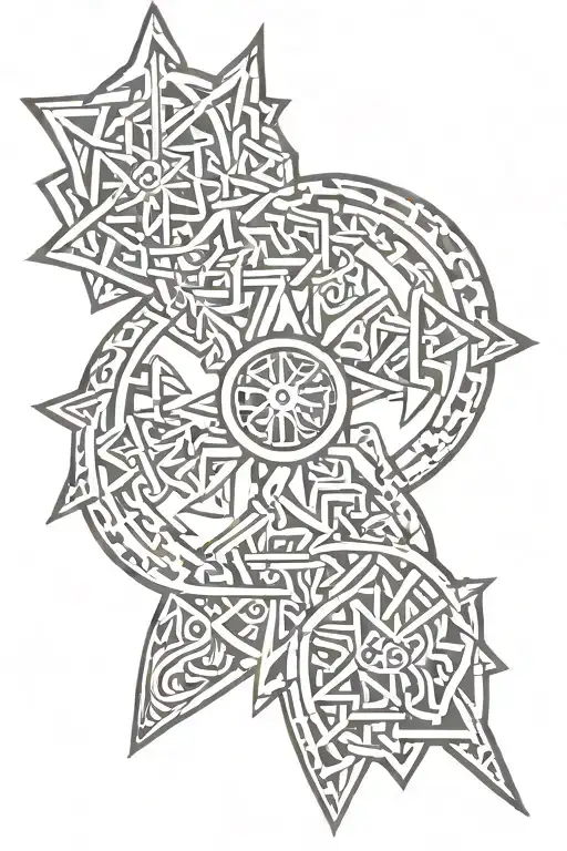berber symbol tattoo design idea