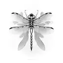 Dragonfly tattoo design idea