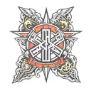 combat medic symbol tattoo design idea