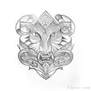 upper arm bracelet tattoo rainforest-themed  with pre-Hispanic Filipino warrior symbols tattoo design idea