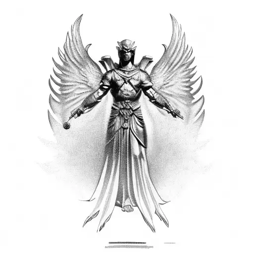 archangel Michael  tattoo design idea
