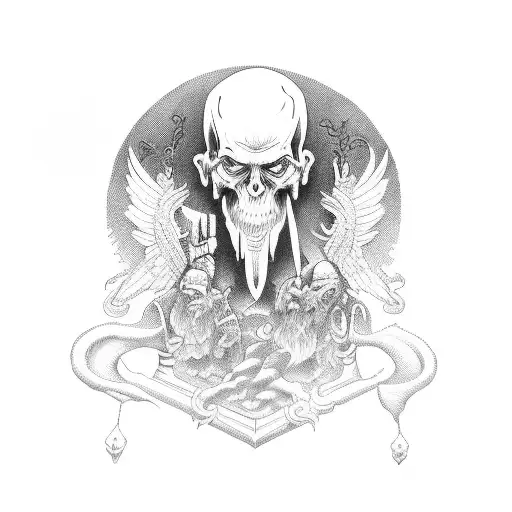 Elijah killing prophets of Baal  tattoo design idea