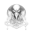 Elijah killing prophets of Baal  tattoo design idea