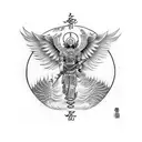 archangel Michael  tattoo design idea