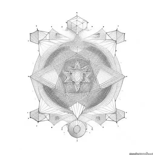 simple shapes  tattoo design idea