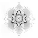 simple shapes  tattoo design idea