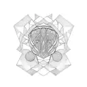 simple shapes  tattoo design idea