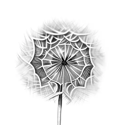 Dandelion tattoo design idea
