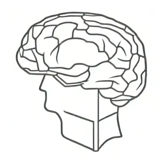 brain and cage tattoo tattoo design idea