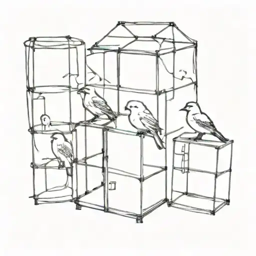 they told me all of my cages were mental tattoo design idea