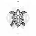 Sea turtle tattoo design idea