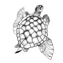 Sea turtle tattoo design idea