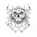 steampunk tattoo design idea