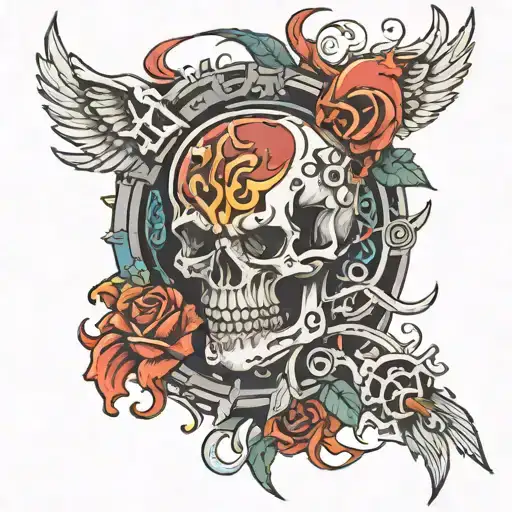 mecanic wrath deadly sin tattoo design idea