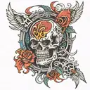 mecanic wrath deadly sin tattoo design idea