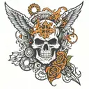 mecanic wrath deadly sin tattoo design idea