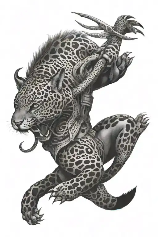 jaguar warrior tattoo design idea
