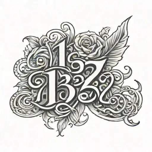 1312 written tattoo design idea