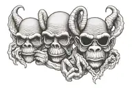 see no evil we hear no evil and speak no evil speak no evil tattoo design idea