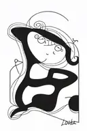 Lover loser tattoo design idea