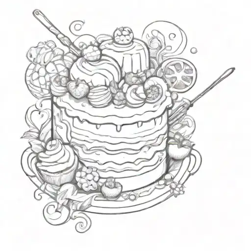 pastry chef tattoo tattoo design idea