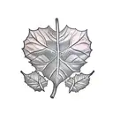 ivy leaf tattoo design idea