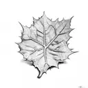 ivy leaf tattoo design idea