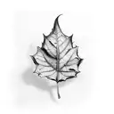 ivy leaf tattoo design idea