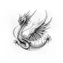 arm band Phoenix dragon tattoo design idea