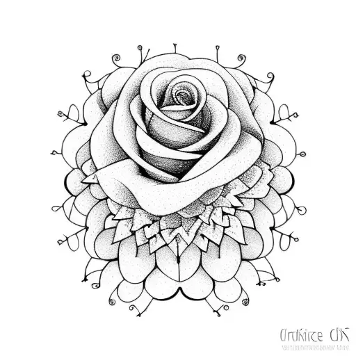 lungs with flowers and waves tattoo design idea