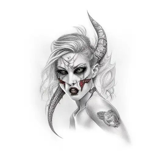 ArtStation - Vampire tattoo design