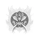 Phoenix paisley  tattoo design idea