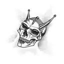 pharaoh skull  tattoo design idea