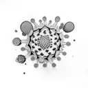 saguaro cactus blossoms tattoo design idea