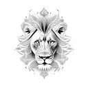 Lion With Cocain tattoo design idea