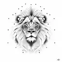 Lion With Cocain tattoo design idea