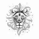Lion With Cocain tattoo design idea