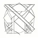 st andrews cross surrounded tattoo design idea