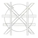 st andrews cross surrounded tattoo design idea