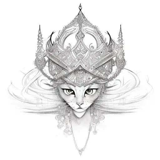 tiara on the name Zarah tattoo design idea