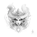 tiara tattoo design idea