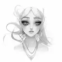 tiara on the name Zarah tattoo design idea