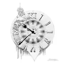Clock roman broken tattoo design idea