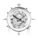 Clock roman broken tattoo design idea